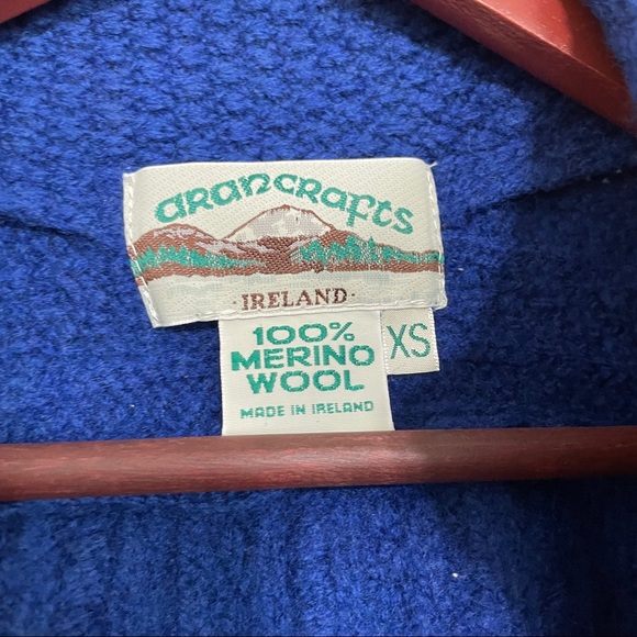 Aran crafts || 100% Merino Wool Irish Knitted Coat - Picture 6 of 7